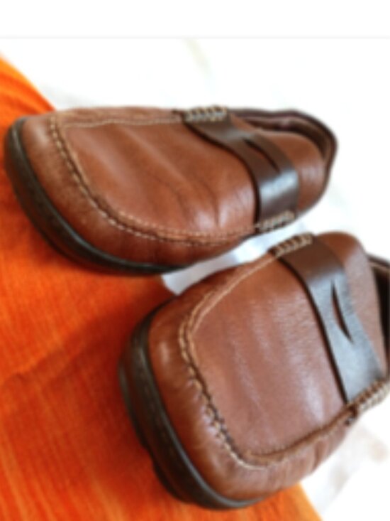 J & M Genuine Leather Penny Loafers Classic Slip-Ons Size 11 Brown main image 10